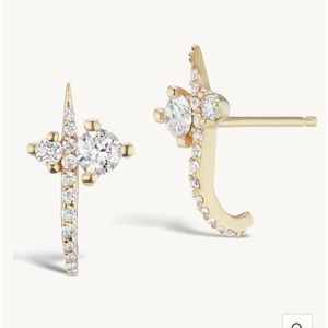 Sophie Ratner Hooked Pave Studs earrings